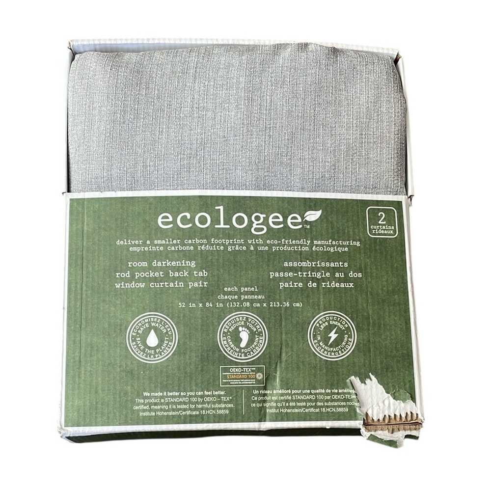Silk Home Ecologee Total Blackout Curtain Panel, 2-Panel